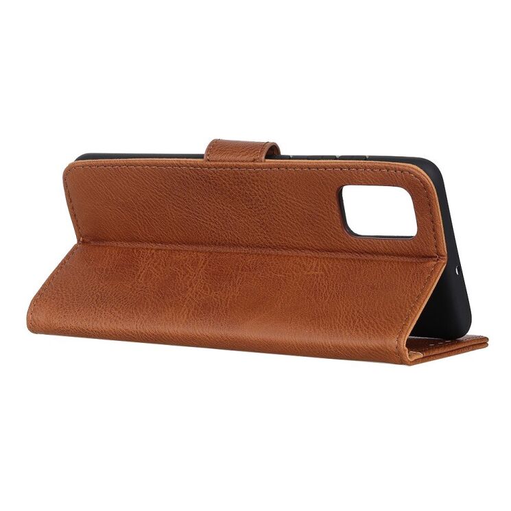 Чохол-книжка із застібкою KHAZNEH Wallet Cover для Realme 7 Pro - Light Brown: фото 4 з 10