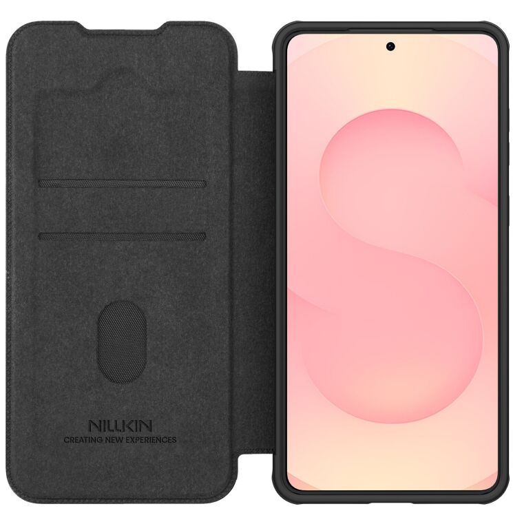 Чехол-книжка NILLKIN Qin Pro для Samsung Galaxy S25 Edge (S937) - Black: фото 4 из 14