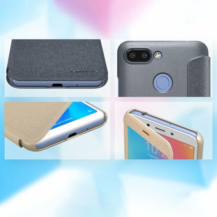 Чехол-книжка NILLKIN Sparkle Series для Xiaomi Redmi 6 - Grey: фото 15 из 15