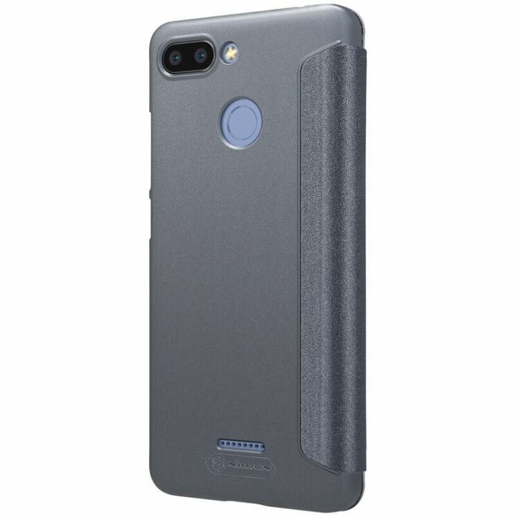 Чехол-книжка NILLKIN Sparkle Series для Xiaomi Redmi 6 - Grey: фото 4 из 15
