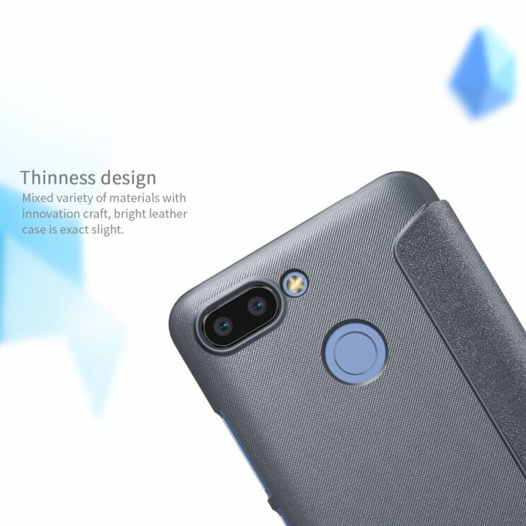 Чехол-книжка NILLKIN Sparkle Series для Xiaomi Redmi 6 - Grey: фото 13 из 15