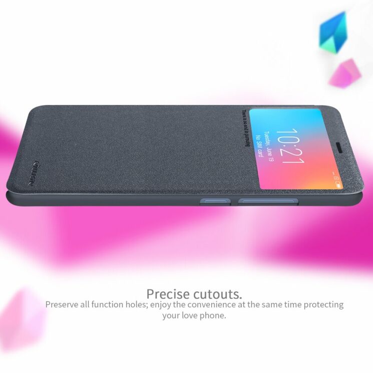 Чехол-книжка NILLKIN Sparkle Series для Xiaomi Redmi 6 - Grey: фото 12 из 15
