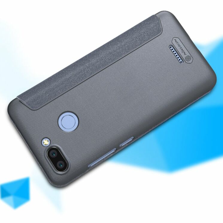 Чехол-книжка NILLKIN Sparkle Series для Xiaomi Redmi 6 - Grey: фото 10 из 15