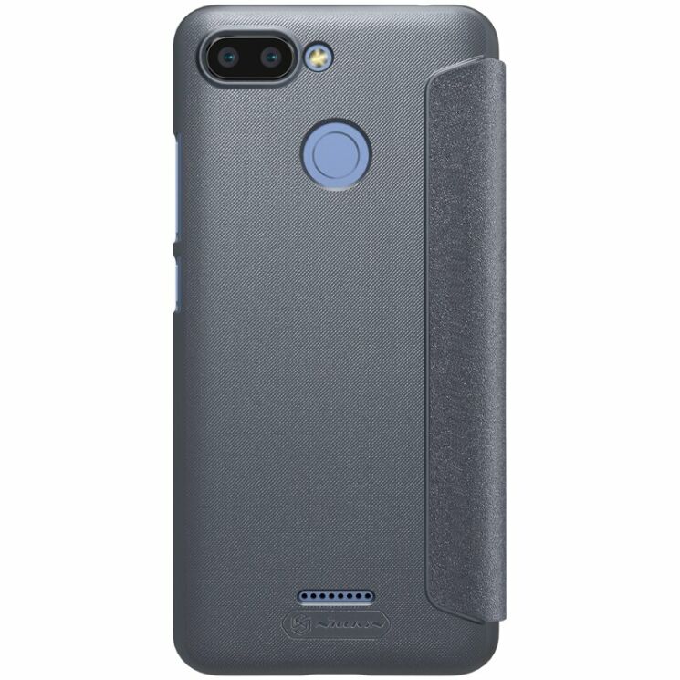 Чехол-книжка NILLKIN Sparkle Series для Xiaomi Redmi 6 - Grey: фото 3 из 15
