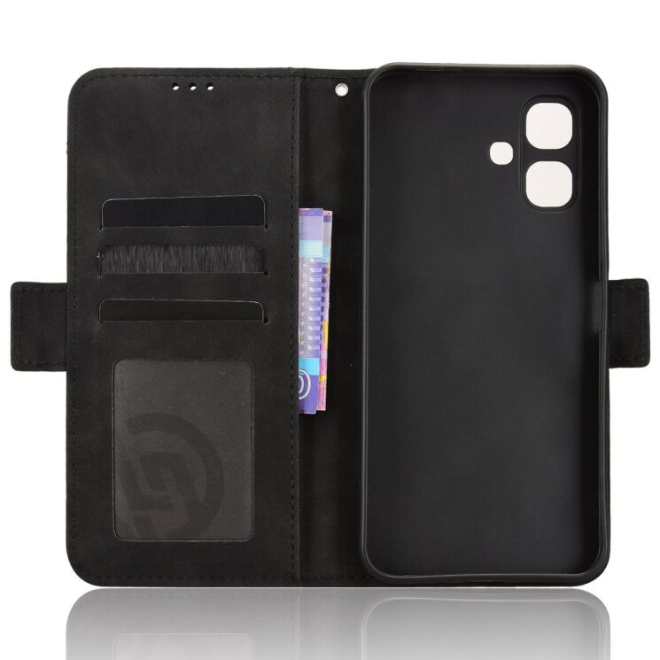 Чехол-книжка с карманами Deexe Wallet Stand для Infinix Smart 20 - Black: фото 3 из 15