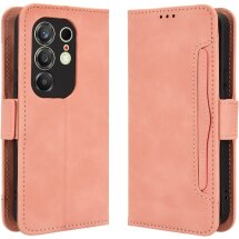 Чехол-книжка с карманами Deexe Wallet Stand для TECNO Camon 50 - Pink: фото 1 из 15
