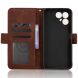 Чехол-книжка с карманами Deexe Wallet Stand для TECNO Pova 8 - Brown (432304Z). Фото 4 из 17