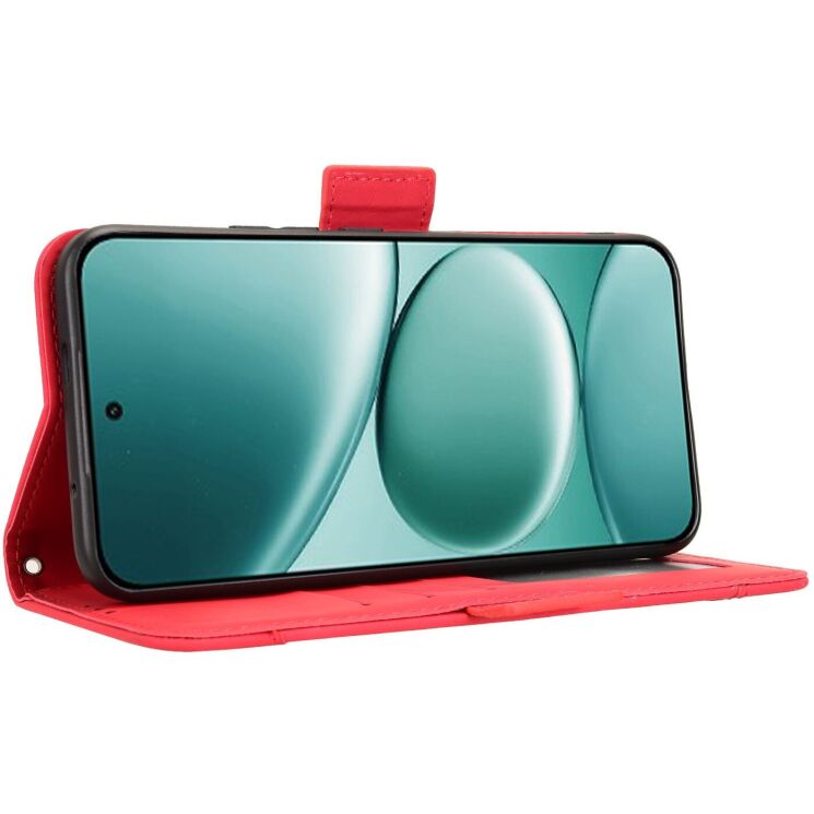 Чехол-книжка с карманами Deexe Wallet Stand для Xiaomi Redmi Note 15 Pro Plus / Poco M8 Pro 5G - Red: фото 6 из 17