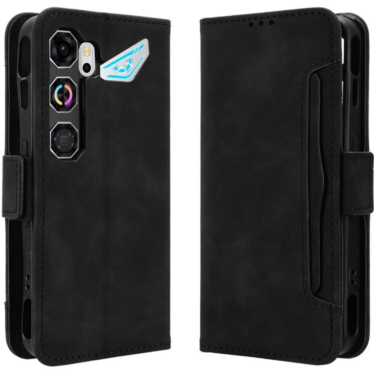 Чехол-книжка с карманами Deexe Wallet Stand для ZTE Nubia Neo 5 GT - Black: фото 1 из 16