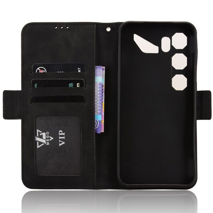Чехол-книжка с карманами Deexe Wallet Stand для ZTE Nubia Neo 5 GT - Black: фото 4 из 16
