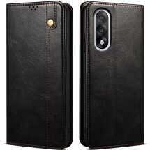 Чохол-книжка з кишеньками UniCase Leather Wallet для OnePlus Nord 5 / Ace 5 Ultra - Black: фото 1 з 8