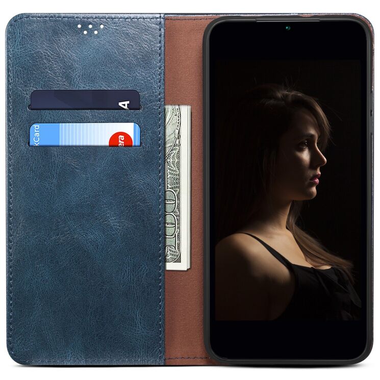 Чехол-книжка с карманами UniCase Leather Wallet для Samsung Galaxy A37 (A376) - Blue (406060L) Чехол-книжка с карманами UniCase Leather Wallet для Samsung Galaxy A37 (A376) - Blue: фото 2 из 8