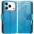Чохол-книжка з малюнком UniCase Butterfly Pattern для iPhone 18 Pro / 17 Pro - Blue: фото 1 з 9