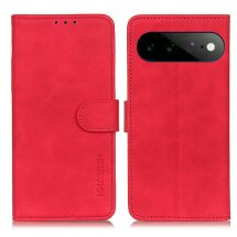 Чехол-книжка с застежкой KHAZNEH Retro Wallet для Google Pixel 11 Pro XL - Red: фото 1 из 8