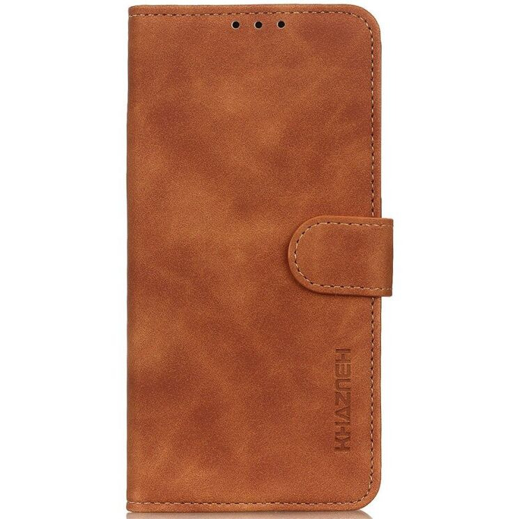 Чехол-книжка с застежкой KHAZNEH Retro Wallet для Xiaomi Redmi Note 15 5G / Poco M8 5G - Brown: фото 4 из 8