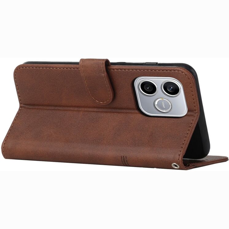 Чехол-книжка с застежкой UniCase Jet Cover для Honor 600 Lite - Brown: фото 2 из 10