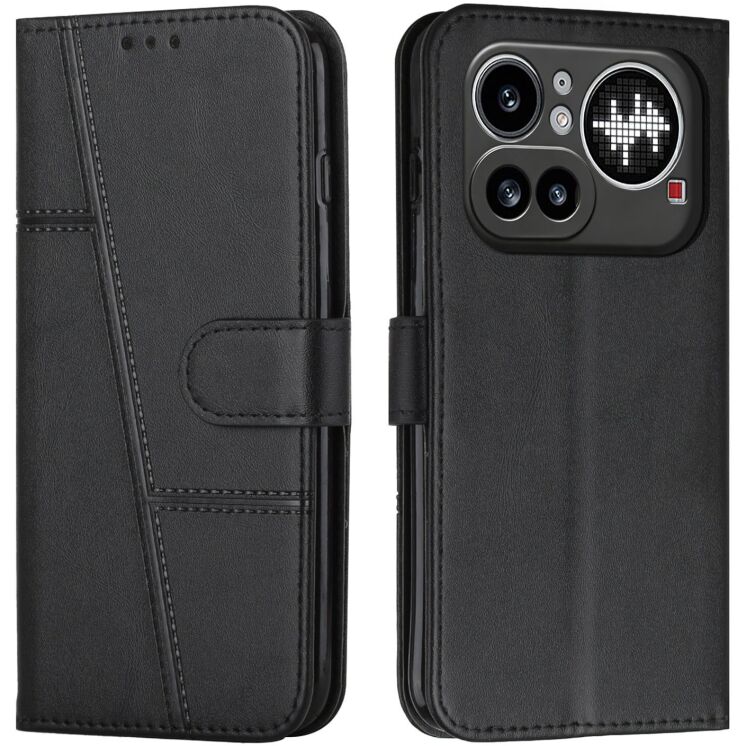 Чехол-книжка с застежкой UniCase Jet Cover для Nothing Phone (4a) Pro - Black: фото 1 из 11