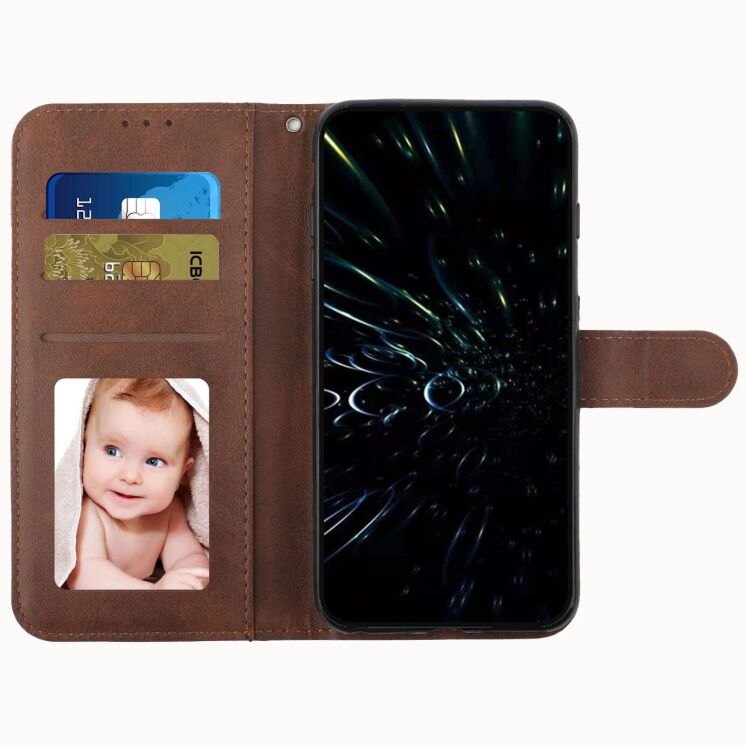 Чехол-книжка с застежкой UniCase Jet Cover для Xiaomi 17T - Brown: фото 4 из 10
