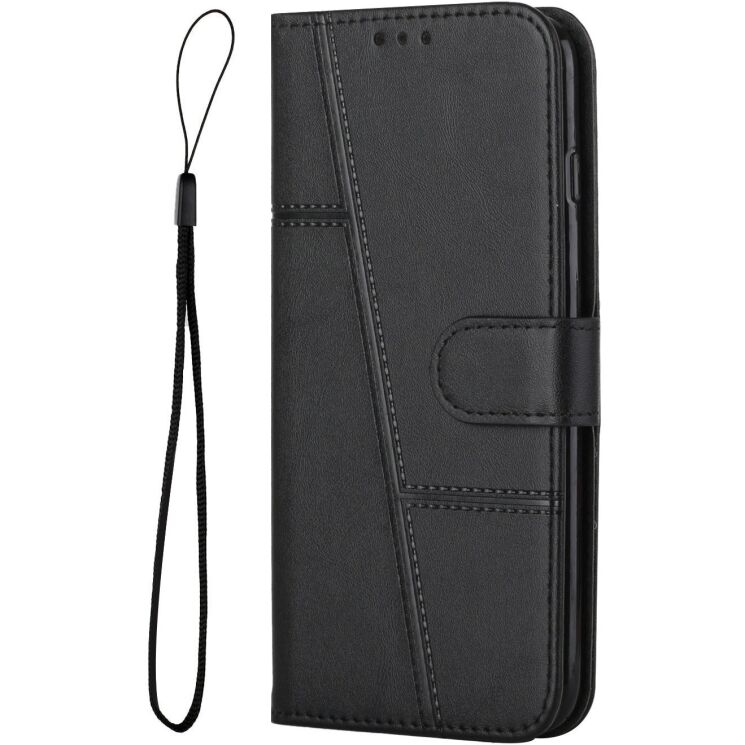 Чехол-книжка с застежкой UniCase Jet Cover для Xiaomi Poco C95 Pro - Black: фото 3 из 10