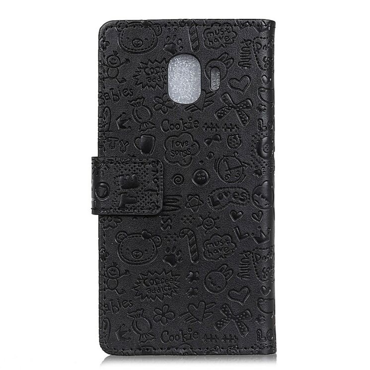 Чехол-книжка UniCase Graffiti Pattern для Samsung Galaxy J2 Core (J260) - Black: фото 2 из 5