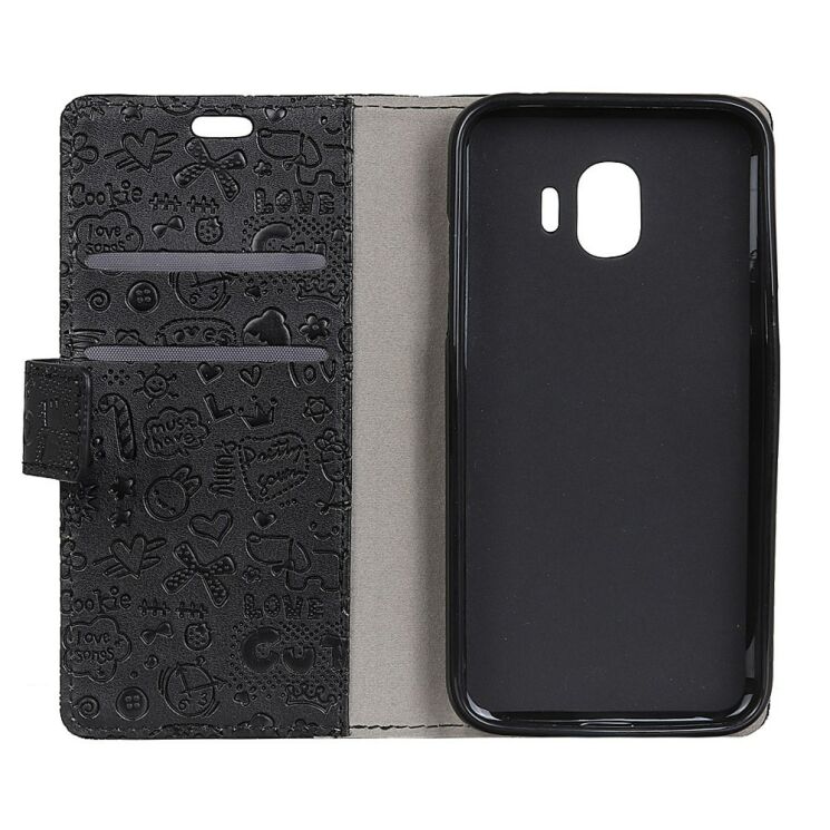 Чехол-книжка UniCase Graffiti Pattern для Samsung Galaxy J2 Core (J260) - Black: фото 3 из 5