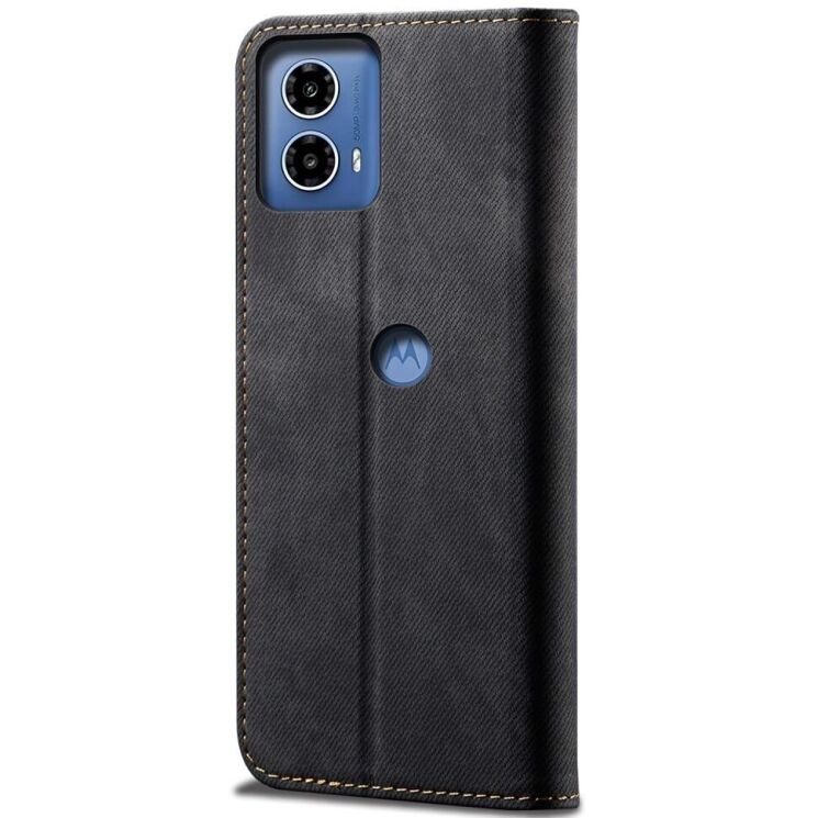 Чехол-книжка UniCase Jeans Wallet для Motorola Edge 50 Fusion - Black: фото 6 из 6