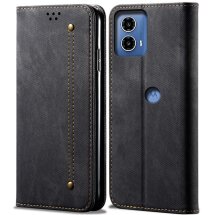 Чехол-книжка UniCase Jeans Wallet для Motorola Edge 50 Fusion - Black: фото 1 из 6