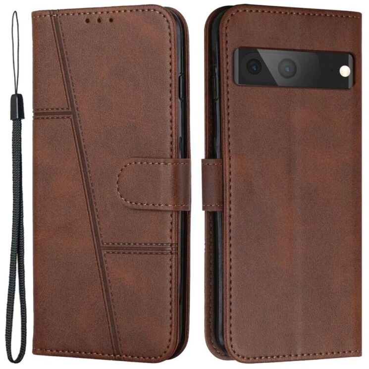 Чехол-книжка UniCase Jet Cover для Google Pixel 7 - Brown: фото 1 из 11
