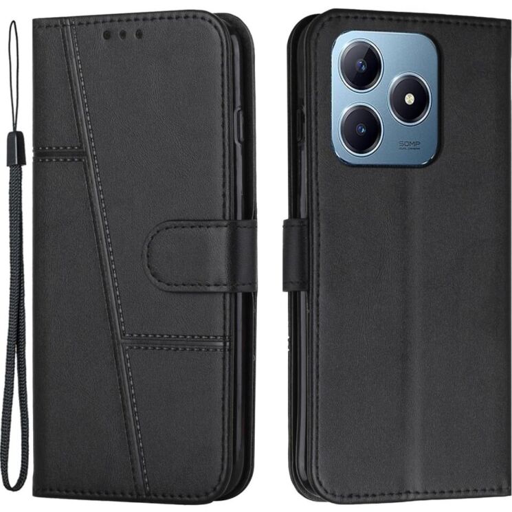 Чехол-книжка UniCase Jet Cover для Realme C63 / C61 / Note 60x / Note 60 - Black: фото 1 из 10