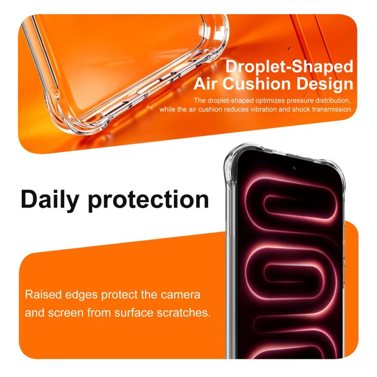 Чехол с усиленными углами IMAK Airbag MAX Case для Xiaomi Poco F9 Pro - Transparent: фото 7 из 9