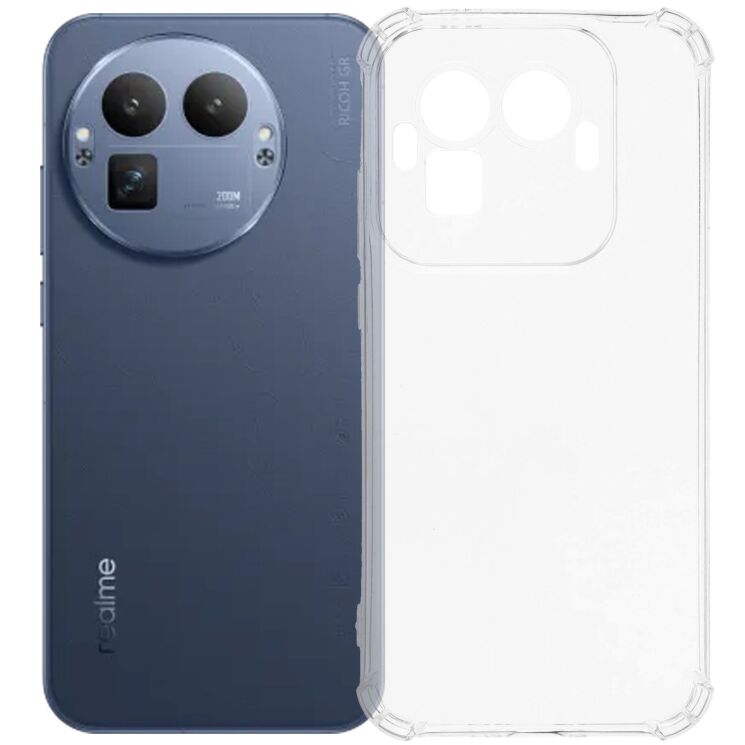 Чехол с усиленными углами UniCase AirBag для Realme GT 8 Pro - Transparent: фото 1 из 5