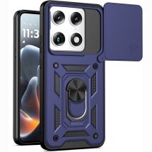 Чохол із захистом камери Deexe Armor Shield для Motorola Signature - Blue: фото 1 з 9
