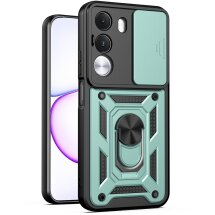 Чохол із захистом камери Deexe Armor Shield для Realme C100i / C100x - Green: фото 1 з 10