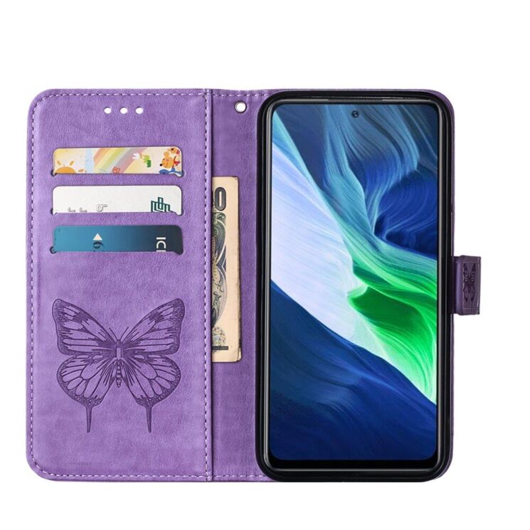 Чехол-книжка с рисунком UniCase Butterfly Pattern для Infinix Note 10 Pro (X695C) - Light Purple: фото 6 из 10