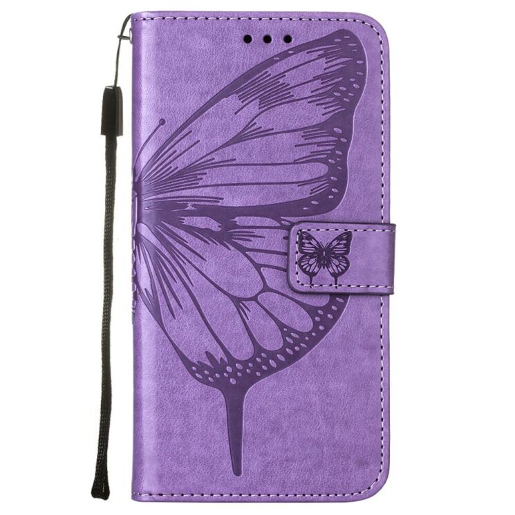 Чехол-книжка с рисунком UniCase Butterfly Pattern для Infinix Note 10 Pro (X695C) - Light Purple: фото 2 из 10