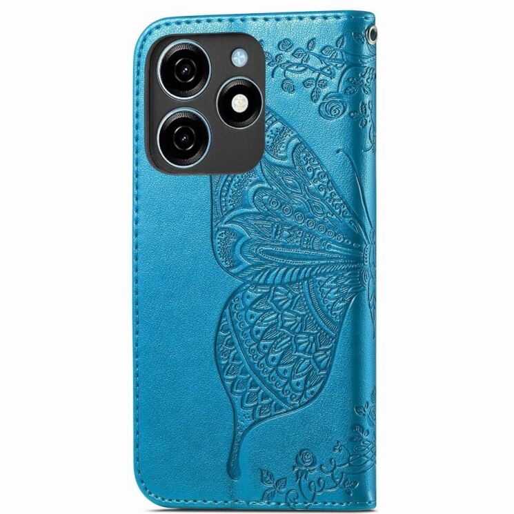 Чехол UniCase Butterfly Pattern для TECNO Spark 20C - Blue: фото 5 из 8