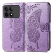 Чехол UniCase Butterfly Pattern для Xiaomi Poco X6 Pro - Light Purple (345838LV)