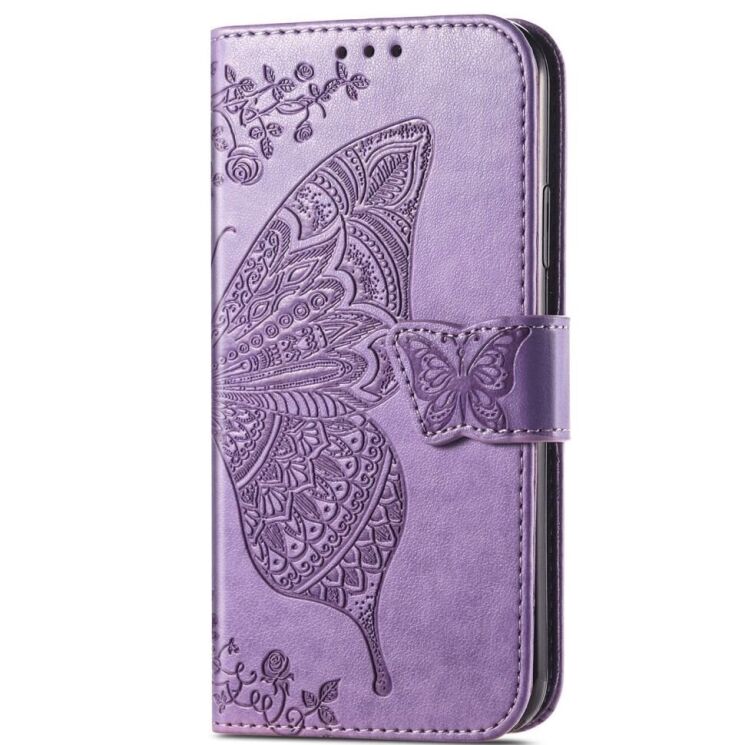 Чехол UniCase Butterfly Pattern для Xiaomi Poco X6 Pro - Light Purple: фото 4 из 5