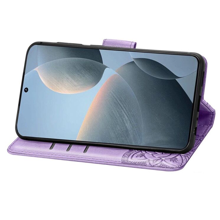 Чехол UniCase Butterfly Pattern для Xiaomi Poco X6 Pro - Light Purple: фото 3 из 5