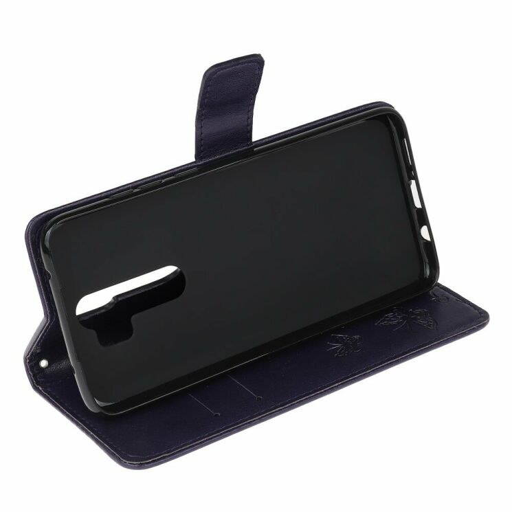 Чехол UniCase Butterfly Pattern для Xiaomi Redmi Note 8 Pro - Dark Purple: фото 4 из 8