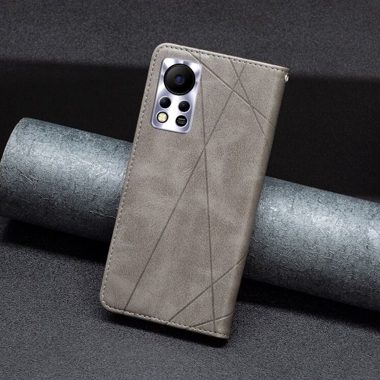 Чехол UniCase Geometric Pattern для Infinix Hot 11s (X6812) - Grey: фото 4 из 7