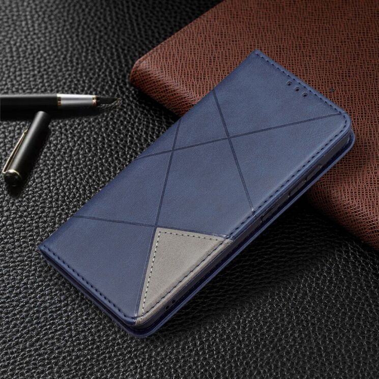 Чехол UniCase Geometric Pattern для Samsung Galaxy S21 FE (G990) - Blue: фото 5 из 11