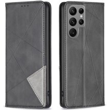 Чехол UniCase Geometric Pattern для Samsung Galaxy S25 Ultra (S938) - Black: фото 1 из 6