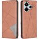 Чехол UniCase Geometric Pattern для Xiaomi Redmi 13 - Brown (356410Z). Фото 1 из 7