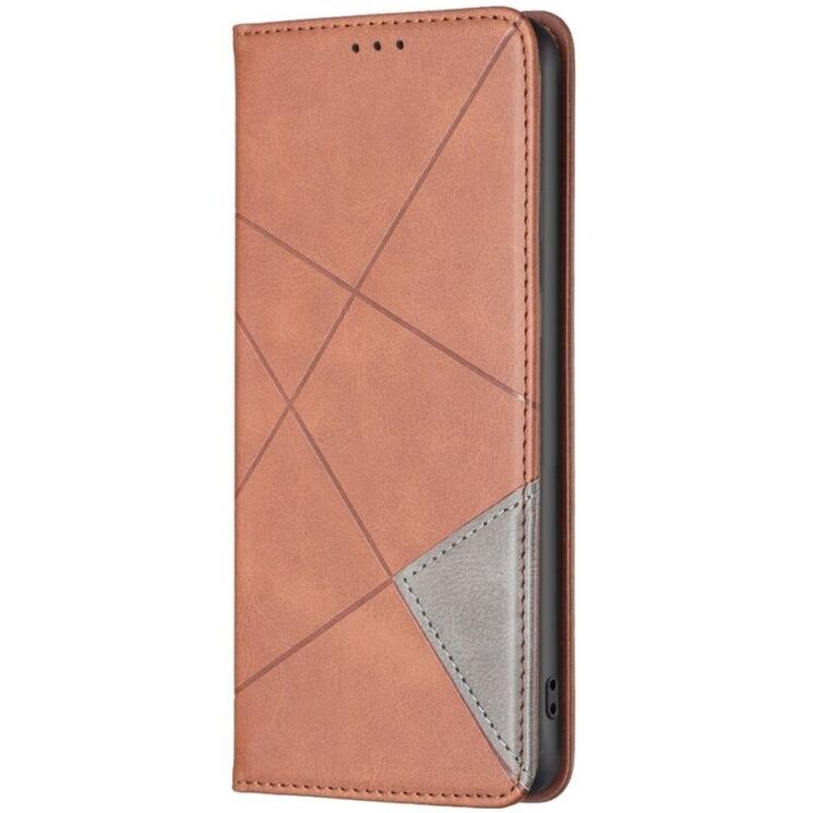 Чехол UniCase Geometric Pattern для Xiaomi Redmi 13 - Brown: фото 3 из 7