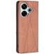 Чехол UniCase Geometric Pattern для Xiaomi Redmi 13 - Brown (356410Z). Фото 4 из 7