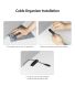 Держатель для кабелей Ringke Silicone Cable Organizer (8809688890727) - Black (995907B). Фото 6 из 10