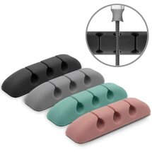 Держатель для кабелей Ringke Silicone Cable Organizer (8809688890703) - Pink / Blue / Gray / Black: фото 1 из 10