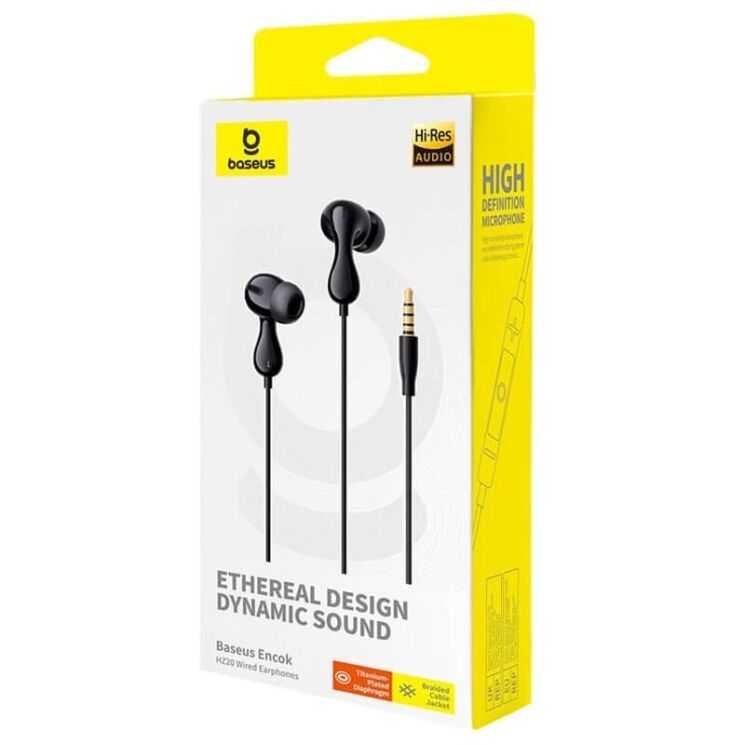 Гарнітура Baseus Encok HZ20 3,5mm (A00171500113-00) - Black (400189B) Гарнітура Baseus Encok HZ20 3,5mm (A00171500113-00) - Black: фото 5 з 16