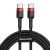 Кабель Baseus Cafule Type-C to Type-C (3A, 1m) CATKLF-G91 - Black / Red: фото 1 з 17